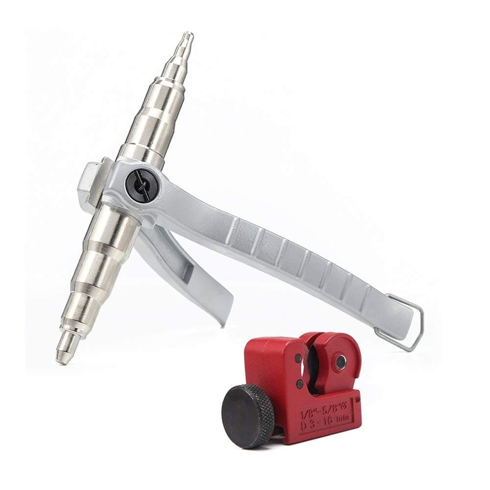 ادوات ميكانيكية للتبريد الساخن من شيانغوين لتكييف الهواء من النحاس الناعم مع اداة توسيع الانبوب، اداة توسع انابيب وشريحة انابيب واداة توسعة تعمل باليد (اللون: -، المقاس: -)