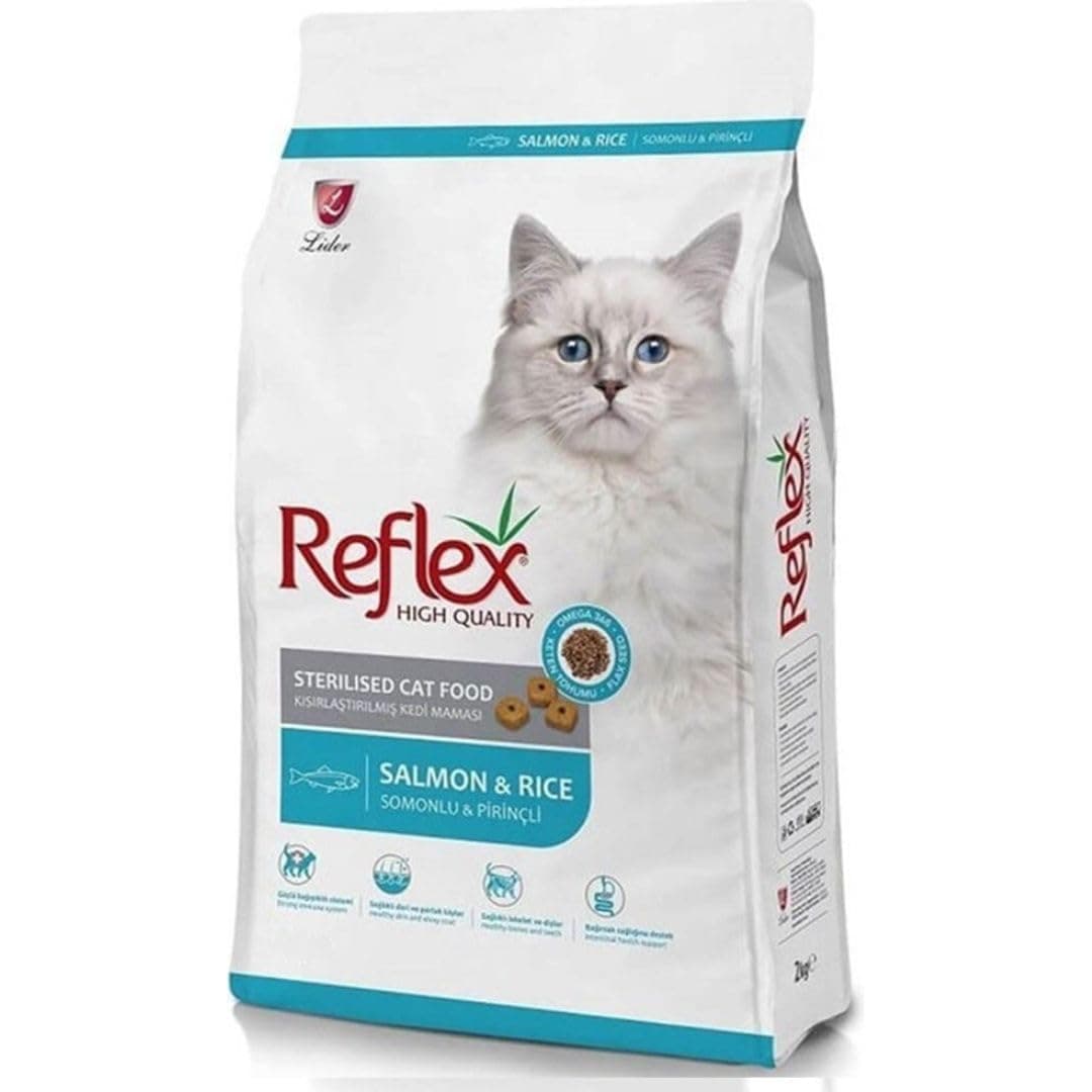 REFLEX STERILISED CAT FOOD SALMON AND RICE 15KG