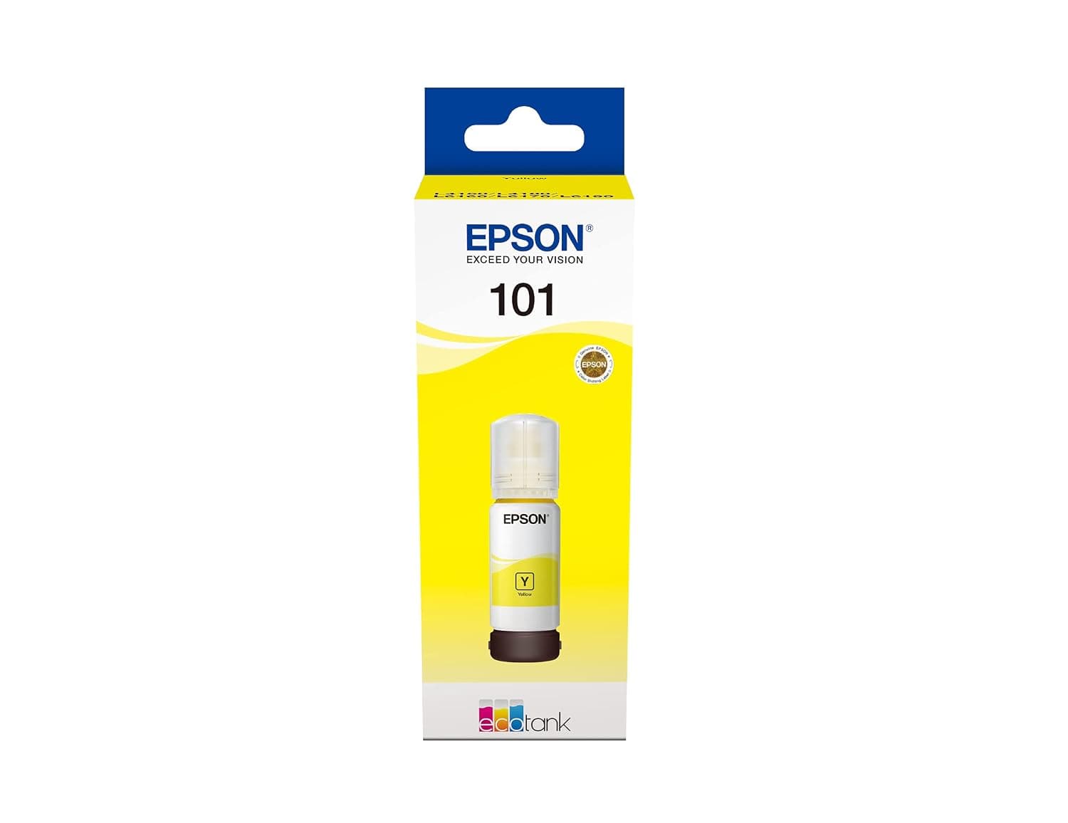 Epson 101 EcoTank Ink Bottle, Yellow Ink for Printer Refill, 70ml, Compatible with L4260, L6270, L6290, L14150