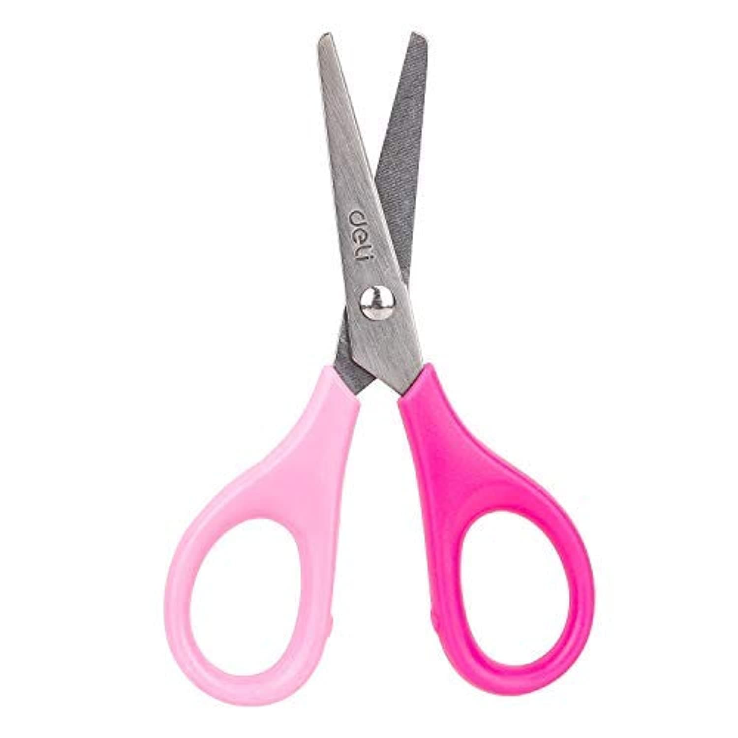 Deli Scissors Blunt Tip For Safe Use, Assorted Colors, D60100