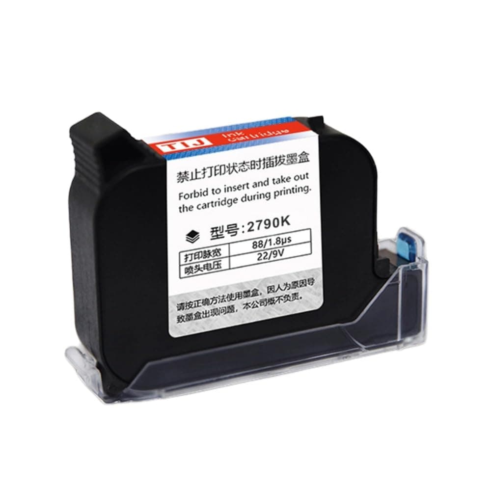 600DPI Handheld Inkjet Printer Machine for Text/Barcode/QRCode/Batch Number/Date Coder(Printing Height: 0.08-0.5Inch) (Dry Solvent Ink Cartridge)