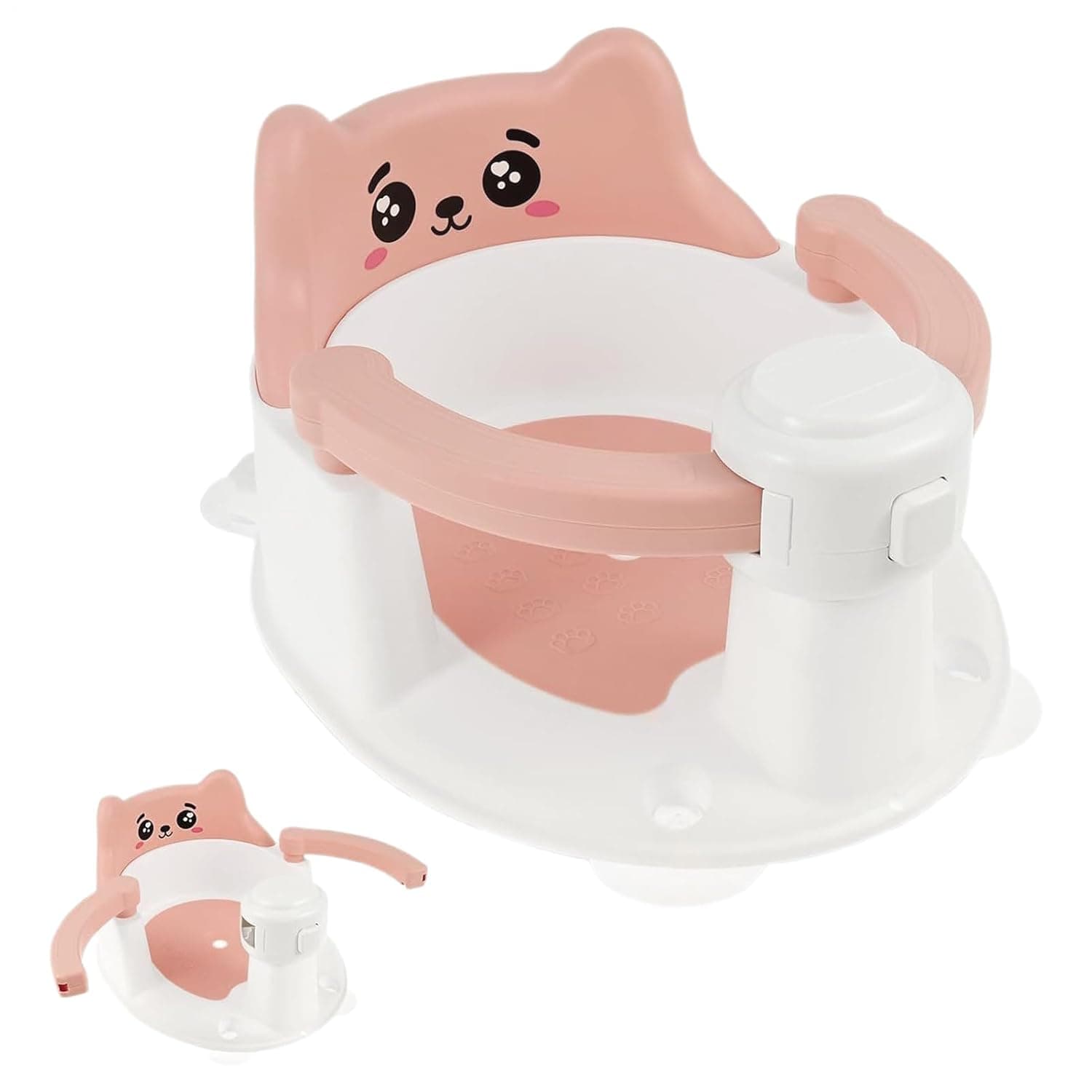 Infant Bathtub Seat Must Haves Suction Cups 6-24 Months Infants | Child Sit Up Bathing Seat Non-Slip for Bathing Travel Floor Home Travel New Parents Caregivers Safety-Conscious Families