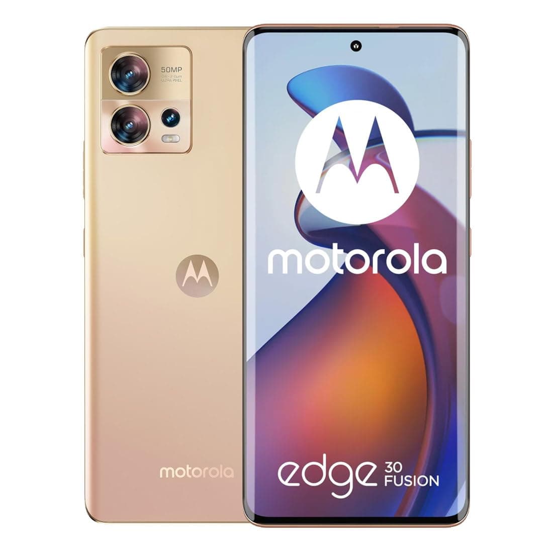 Motorola Edge 30 Fusion Dual-Sim 128GB ROM + 8GB RAM (GSM only | No CDMA) Factory Unlocked 5G SmartPhone (Solar Gold) - International Version