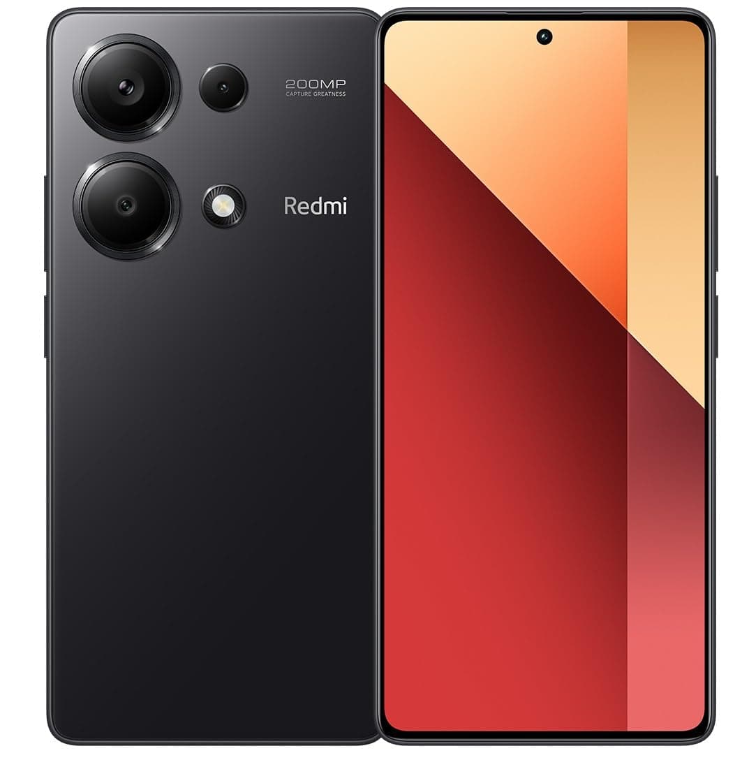 Xiaomi Redmi Note 13 Pro (Midnight Black 8GB RAM, 256 Storage) - Ultra-clear 200MP camera with OIS |120Hz FHD+AMOLED display | Immersive viewing with ultra-thin bezels