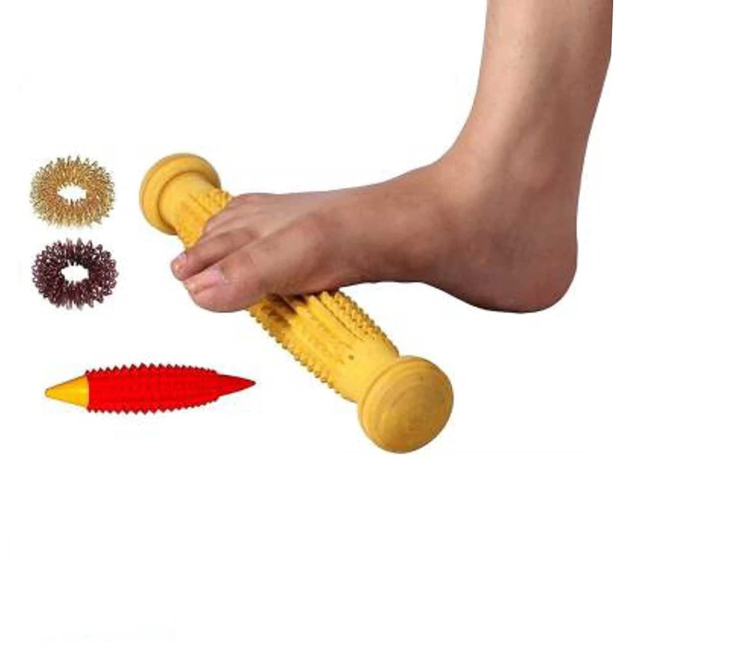 ALS Acupressure Foot Roller & Massage Products for Relaxation Complete Gym and Fitness Recovery Kit