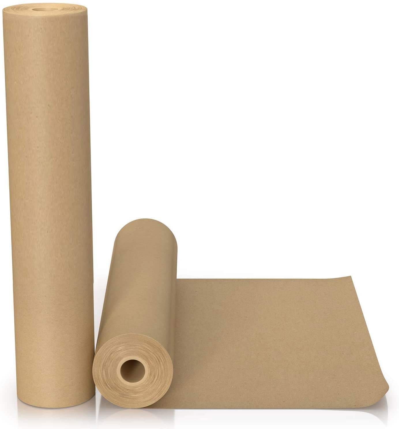 Brown Kraft Paper Roll (44cm X 30m) 80GSM | Biodegradable Recycled Material - Arts & Crafts Gift Packing Wrapping Table, Book Cover & Student Drawing Painting Wall Art Rolls, parchment Paper