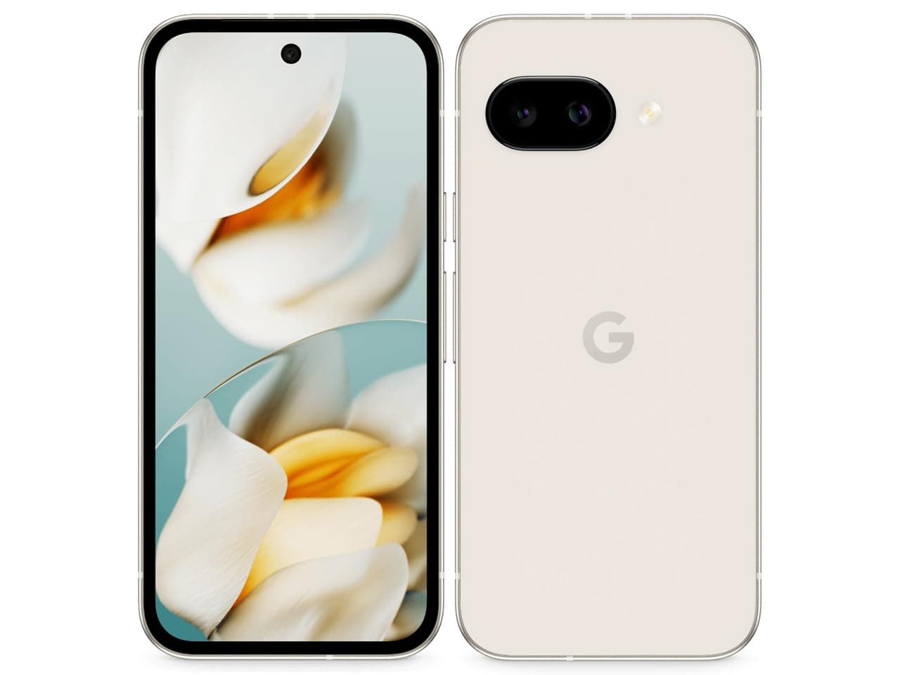 Google Pixel 9a – 5G, 128GB, Light Beige Porcelain – Nano SIM + eSIM, Waterproof, Fingerprint Sensor, Compatible with All Networks