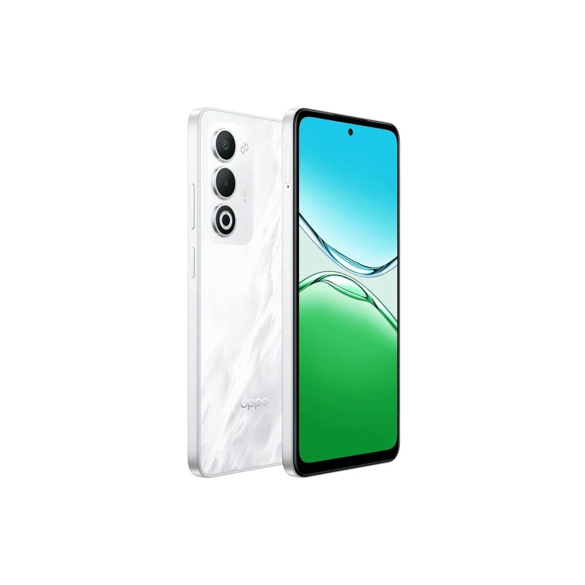oppo A5 5G جوال ذاكرة تخزين 128 جيجا مع رام 6 جيجا بطارية 6000 شحن سريع 45 واط دقة الشاشة 120Hz مقاوم للصدمات ضد الرذاذ والغبار اللون الابيض