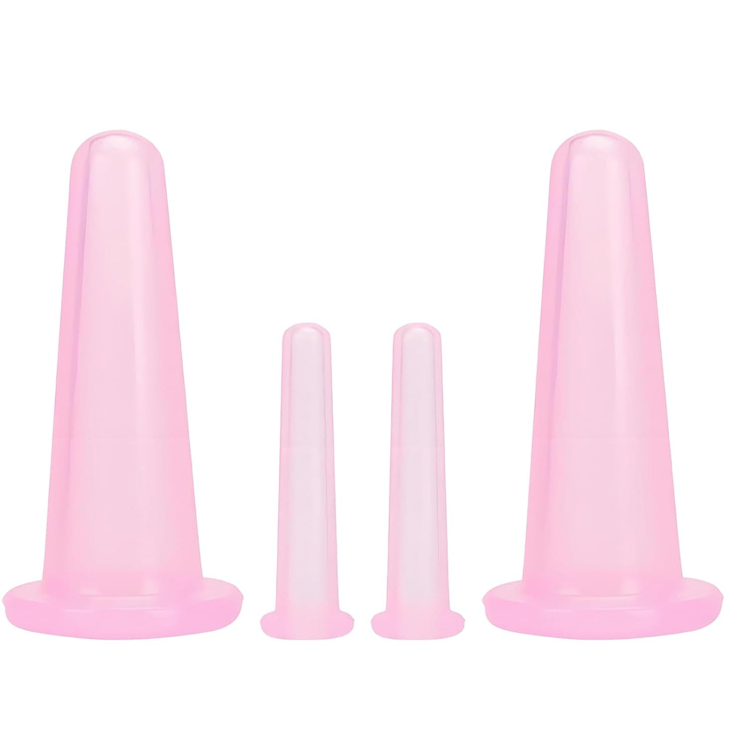 Set of 4 Cupping Face, Silicone Face, Cupping Massage for Body, Neck, Back and Eye Massage Cup Kit, Muscle Relaxation, Blood Circulation