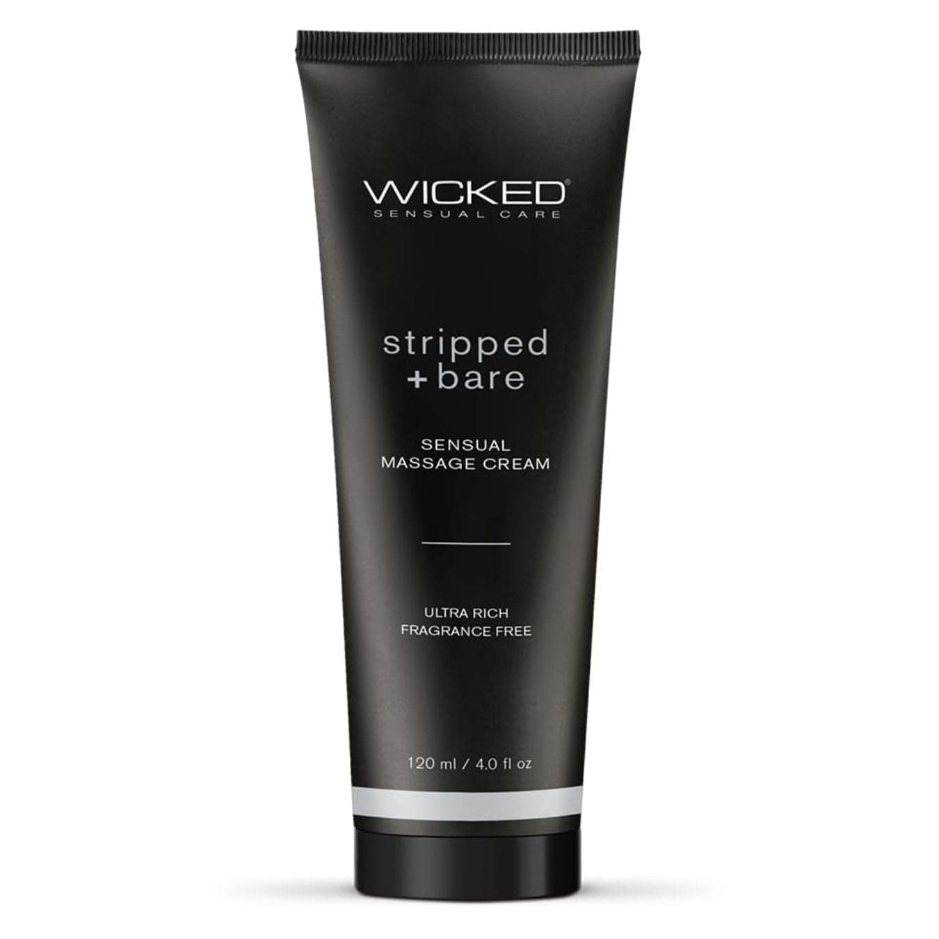 Wicked Sensual Care Stripped + Bare Massage Cream 4 oz(120 ml)