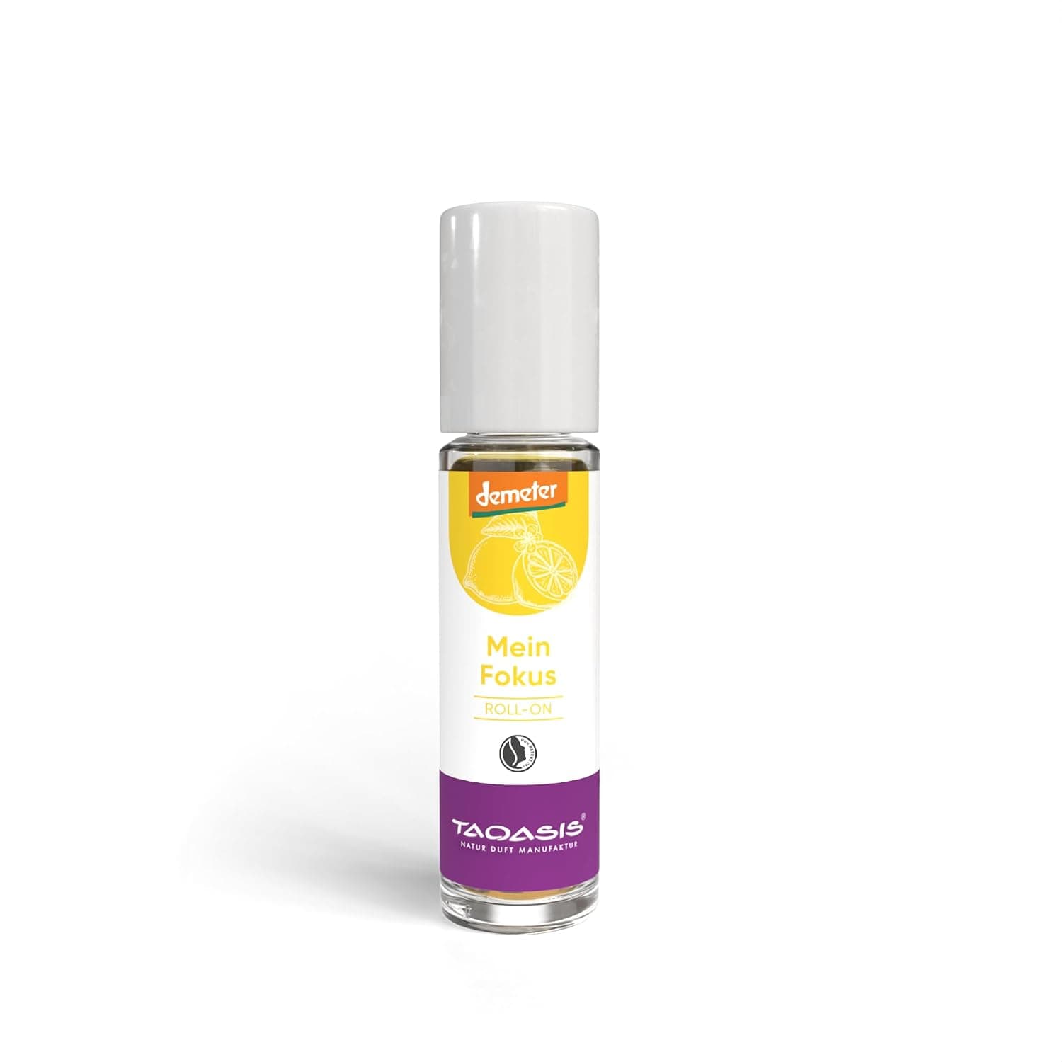 TAOASIS Mein Fokus Roll-On 10ml - Aromatherapy with Lavender Orange & Lemon Essential Oils - Organic Fragrance Roller for Concentration & Mental Clarity