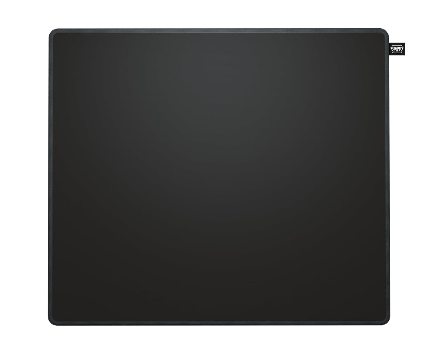 CHERRY XTRFY GP5 Fabric Gaming Mouse Pad in L (460 x 400 x 4 mm), Smooth Speed Pad for Precision, Stitched Edges, Non-Slip, Machine Washable, Black