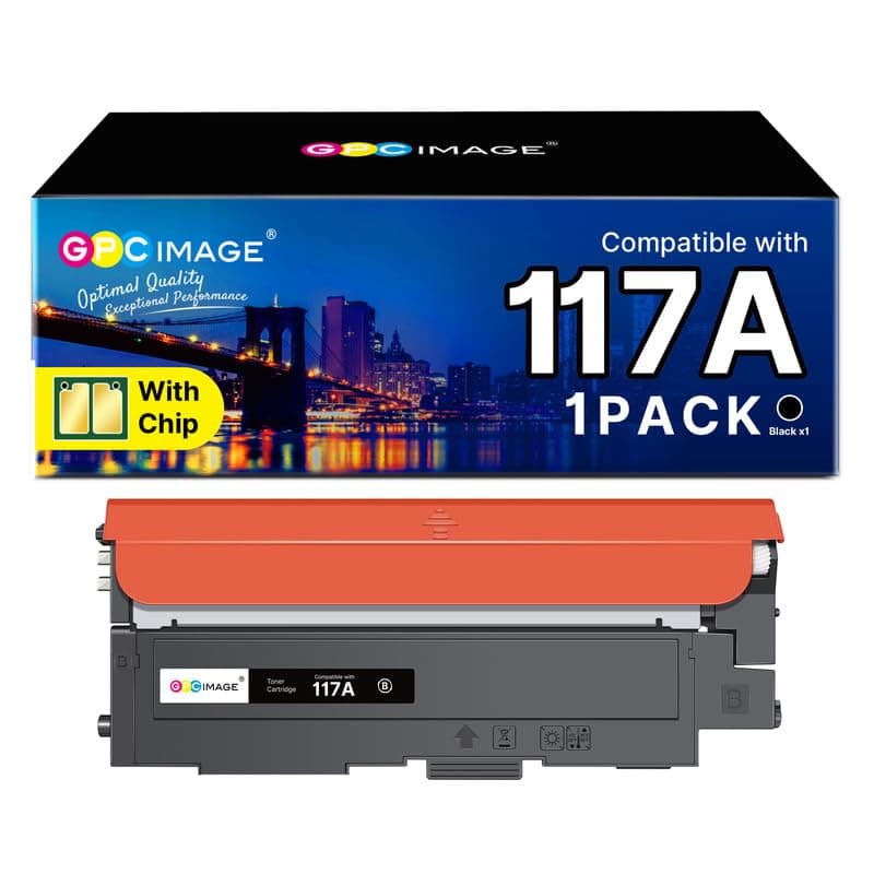 GPC IMAGE 117A Toner Set Compatible with HP 117A for Toner HP Color Laser MFP 178nwg 179fwg 178nw 179fnw 150nw 150a 150nw 178 179 W2070A (Black, Pack of 1)
