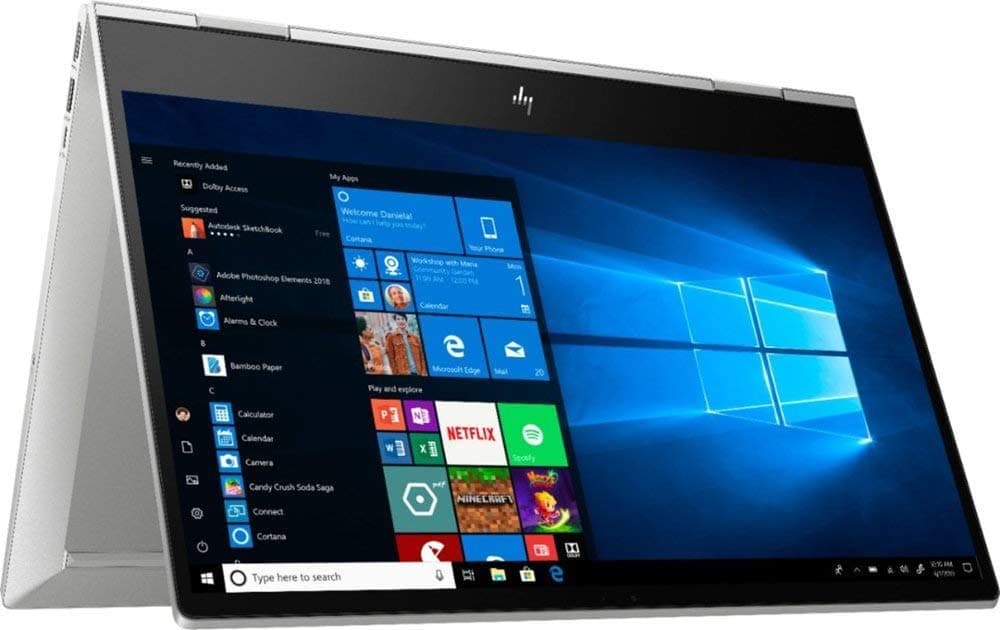 HP Envy x360 2-in-1 Laptop, 15.6" Full HD Touchscreen, 10th Gen Intel Core i7 Processor, 12GB Memory, 512GB PCIe NVMe SSD, Wi-Fi, HDMI, Backlit Keyboard, Windows 10 Home, Silver (i7-10510U Processor)