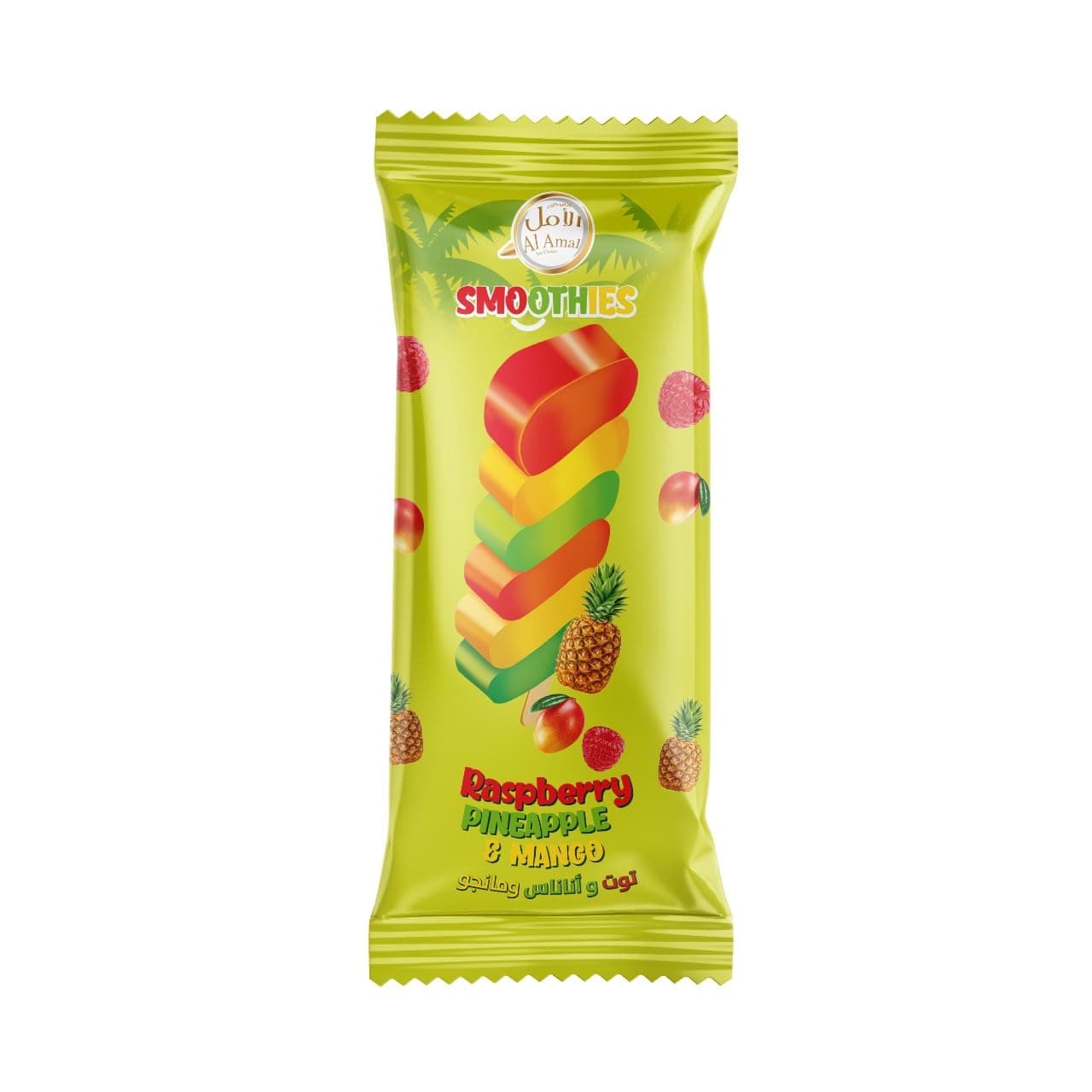 Al Amal Rasberry, Pinaple and Mango Ice Cream Smoothie 30 x 75 ml