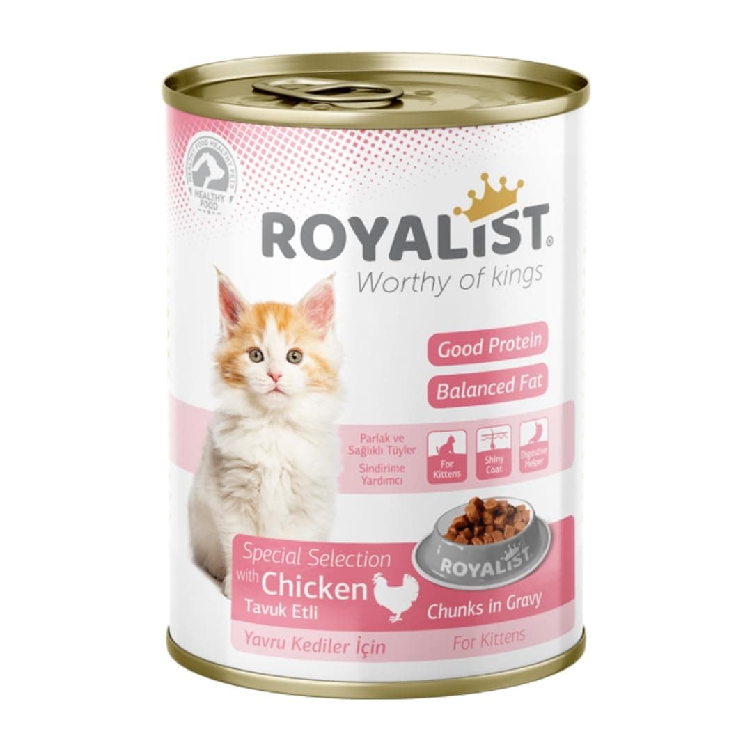 Royalist Kitten Cat Chicken Chunks in Gravy 400g
