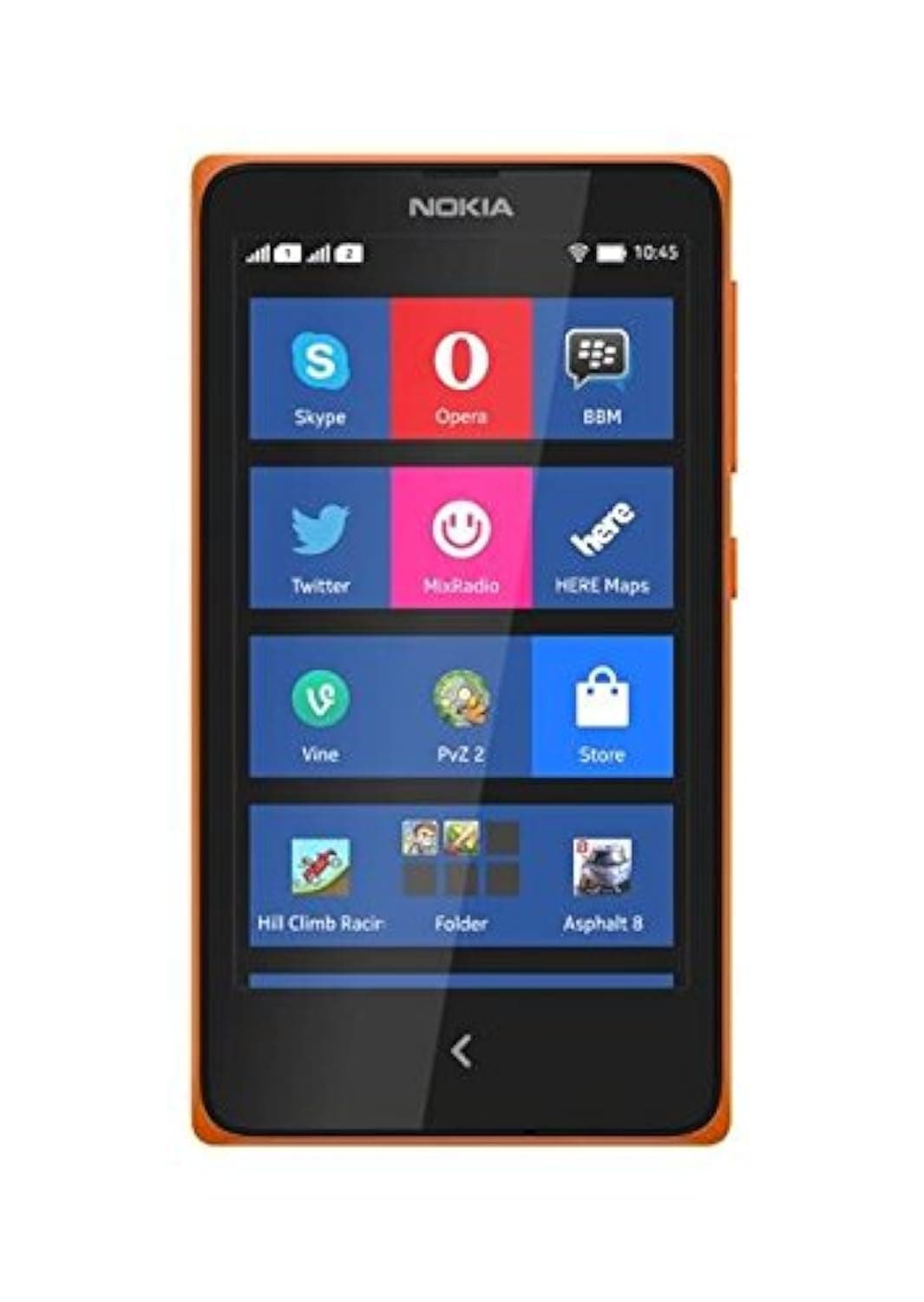 Nokia XL Dual-SIM 4GB (GSM Only | No CDMA) Factory Unlocked 3G Smartphone (Orange) - International Version
