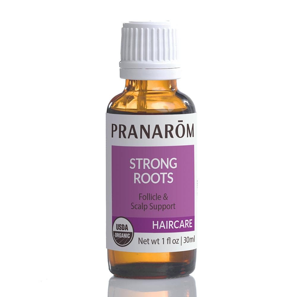 PRANAROM – Hair Strengthening & Scalp Support Oil (30ml) - 100% Pure Organic Essential Oil | USDA & ECOCERT Certified | Plant oil blend with amino acids and phytochemicals to soothe the scalp and support healthy-looking hair growth.