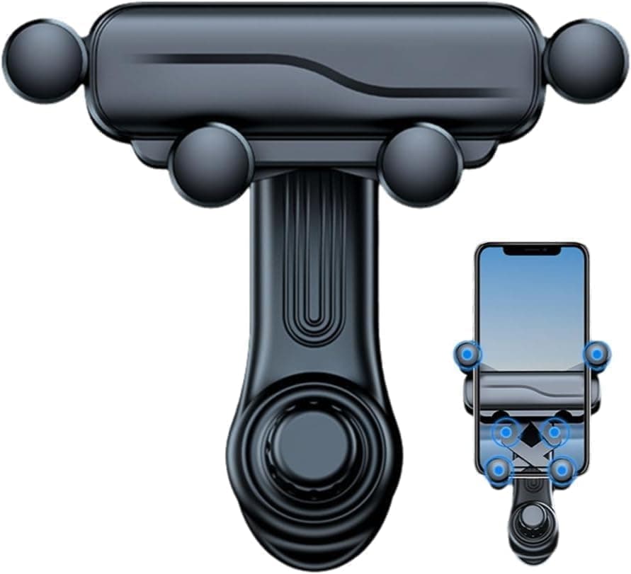 حامل موبايل للسيارة قابل للدوران من اكس سبرينج، حامل موبايل للسيارة مضاد للاهتزاز مع فك سريع، حامل موبايل عالمي لجميع موديلات السيارات، مثالي للملاحة بنظام تحديد المواقع والاتصال بدون استخدام اليدين