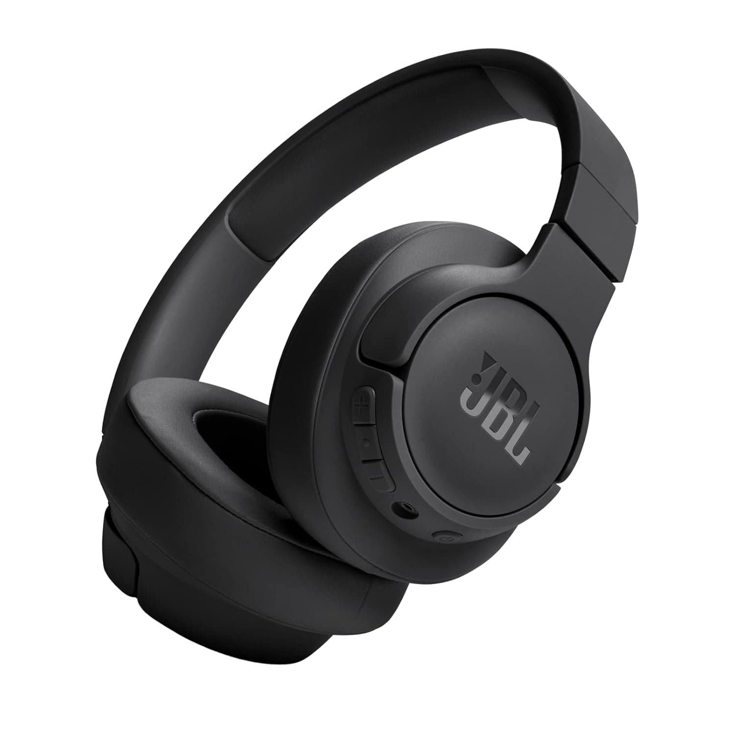 JBL Tune 720BT Wireless Over-Ear Headphones, Pure Bass Sound, Bluetooth 5.3, 76H Battery, Hands-Free Call, Multi-Point Connection, Foldable, Detachable Audio Cable - Black, JBLT720BTBLK