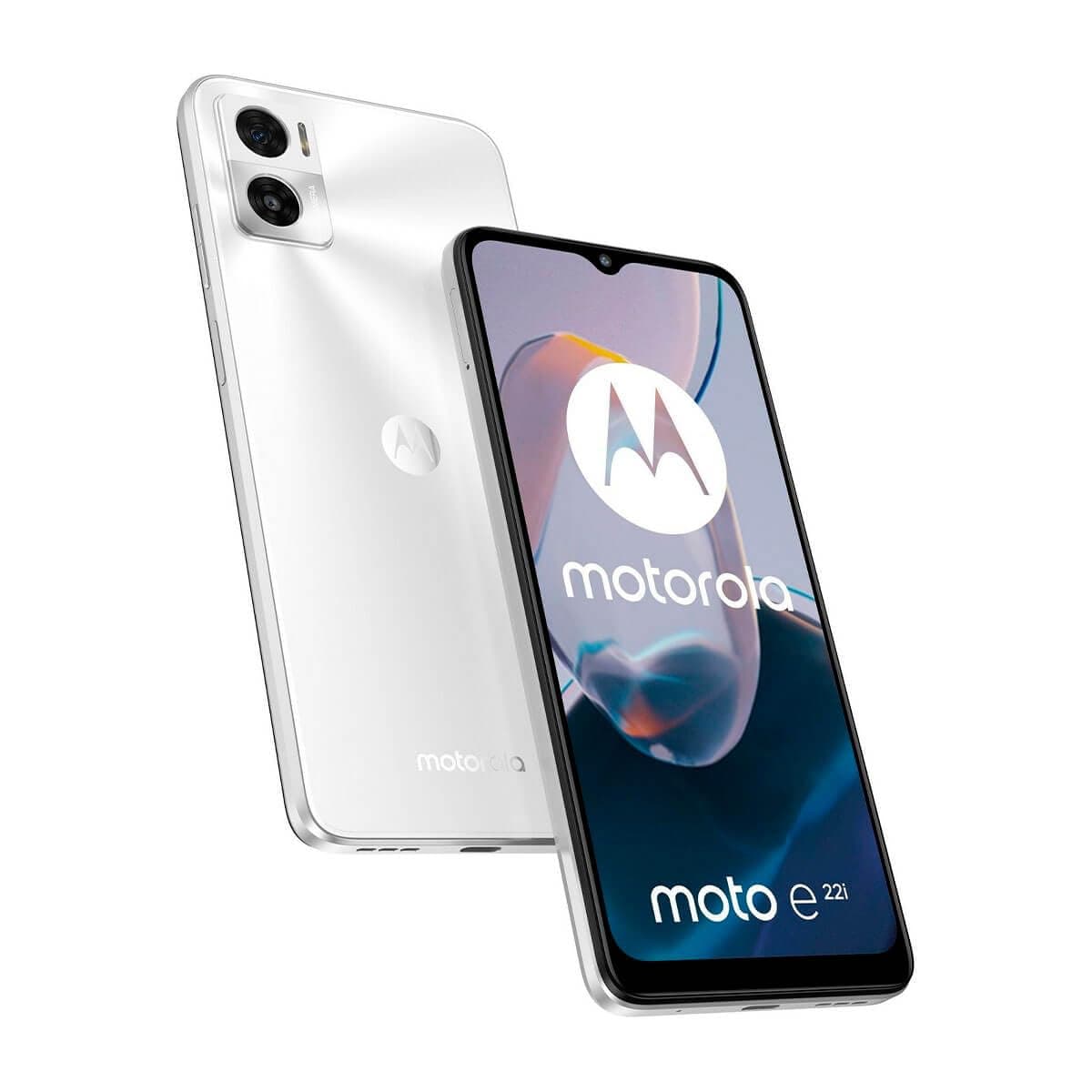Motorola Moto E22i Dual-SIM 32GB ROM + 2GB RAM (Only GSM | No CDMA) Factory Unlocked 4G/LTE Smartphone (Winter White) - International Version