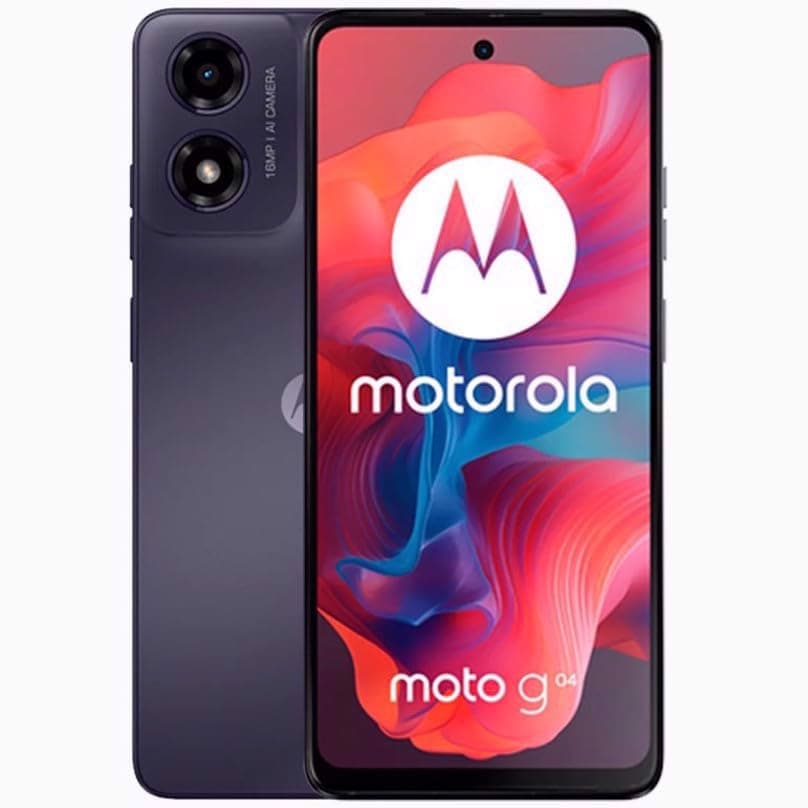 Motorola Moto G04 DUAL-SIM 128GB ROM + 4GB RAM (GSM Only|No CDMA) Factory Unlocked 4G/LTE Smartphone (Concord Black) - International Version