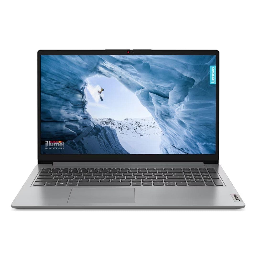 Lenovo IdealPad 1 15IAU7 15.6 Inch FHD Laptop Intel Core i3-1215U 4.4Ghz Intel UHD Graphics 8GB DDR4 RAM 256GB SSD Windows 11 Home in S Mode with SD Card Reader HD 720p Camera, Cloud Grey