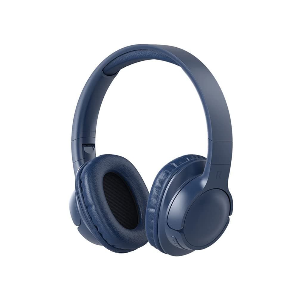 X Spring Wireless Bluetooth Over-Ear Headphones, Foldable HIFI Stereo Noise Canceling Headphones for iPad/Tablet/Travel (Blue)