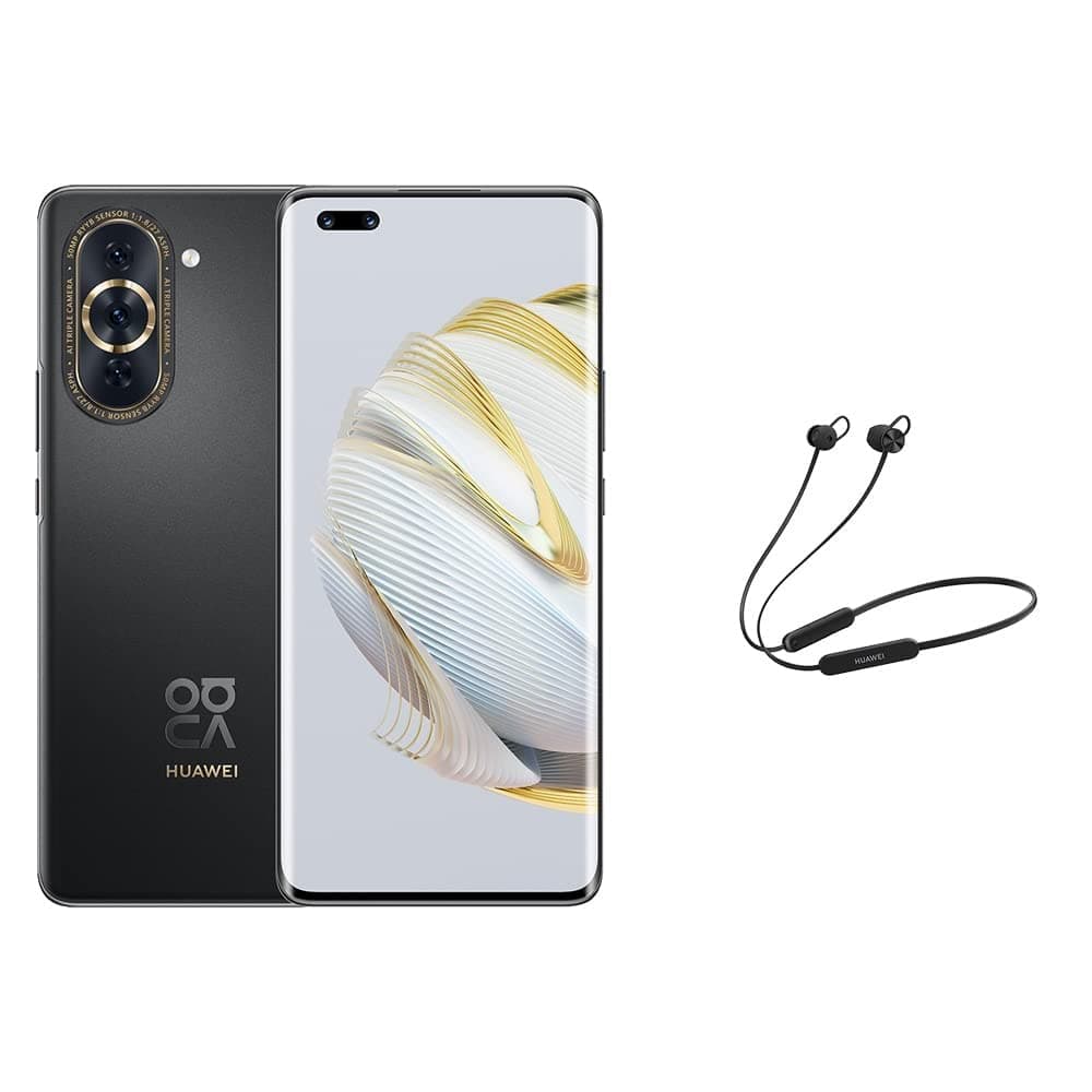 HUAWEI nova 10 Pro Smartphone + Free Neckband, 6.78-inch curved OLED display, 60MP+8MP Front Ultra Wide Camera, 7.88 mm Ultra-Thin Design, 50MP AI Triple camera, 100W SuperCharge Turbo, Starry Black