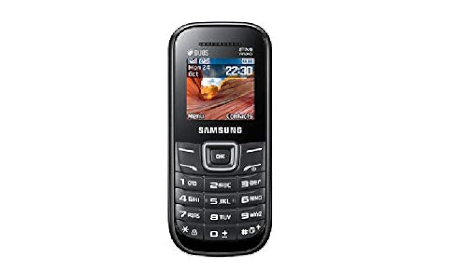 Samsung E1207 - Black (Dual SIM, FM Radio, Colored Display)