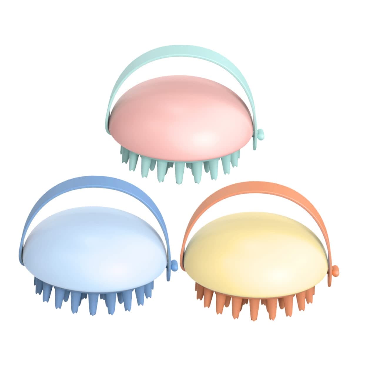Gatuida 6pcs Hair Washing Massage Comb Scalp Scrubber for Deep Cleansing and Relaxation Barbershop Hair Care Tools