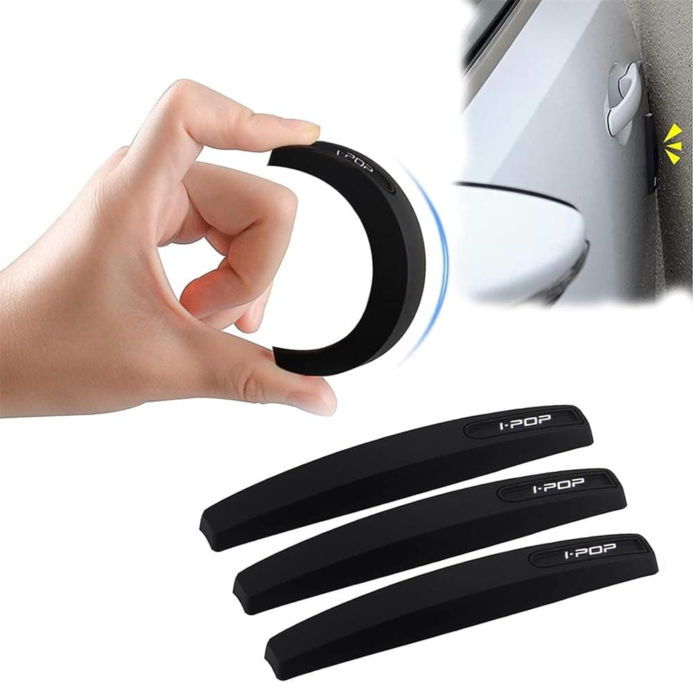 Car Side Door Edge Guards Protector, Anti-Scratch Car Door Protector Trim Strip with Self Adhesive for Car Decor, Universal Exterior Car Accessories Door Guards for Cars Trucks SUVs (4 Pcs)