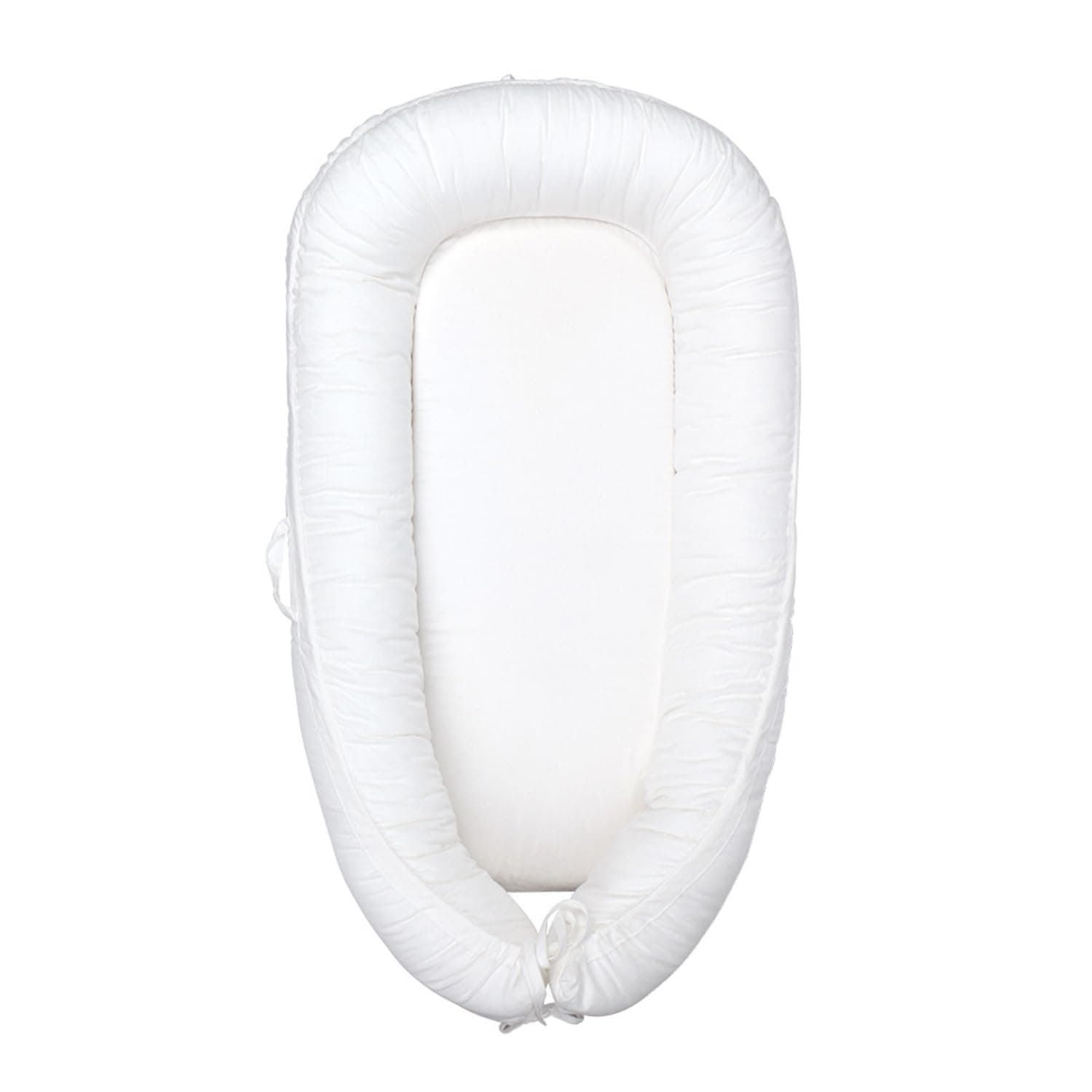Baby Lounger for Newborn Cover - Newborn Lounger Cover for 0-12 Months, Breathable & Portable Infant Crib - Soft Baby Floor Seat Cover for Travel, Newborn Essentials (White)