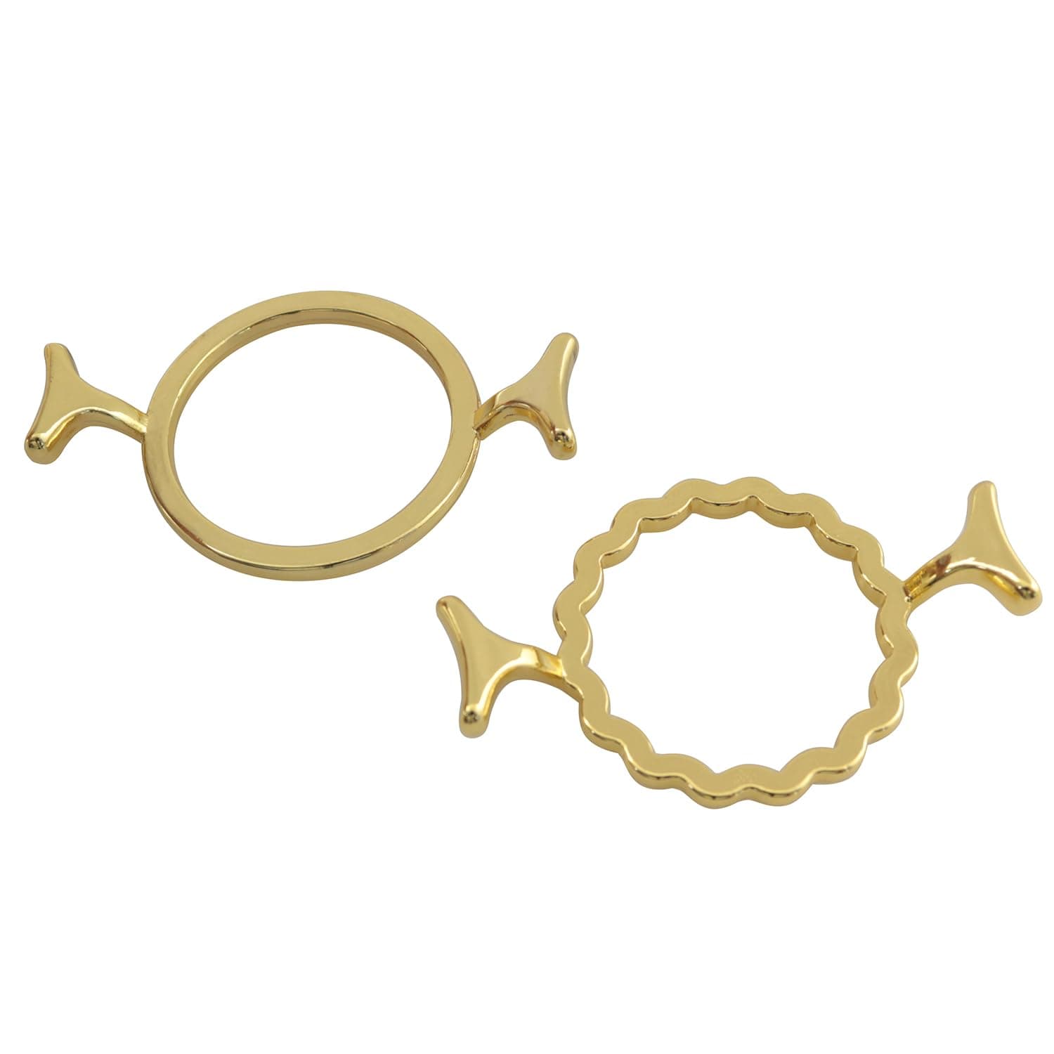 LQ Industrial 2PCS Zinc Alloy Seal Ring Shape Retainer Metal Wax Sealing Mold DIY Craft Waxing Rings for Decorating Banquet Invitations Gift Wrapping Envelopes Scrapbooks