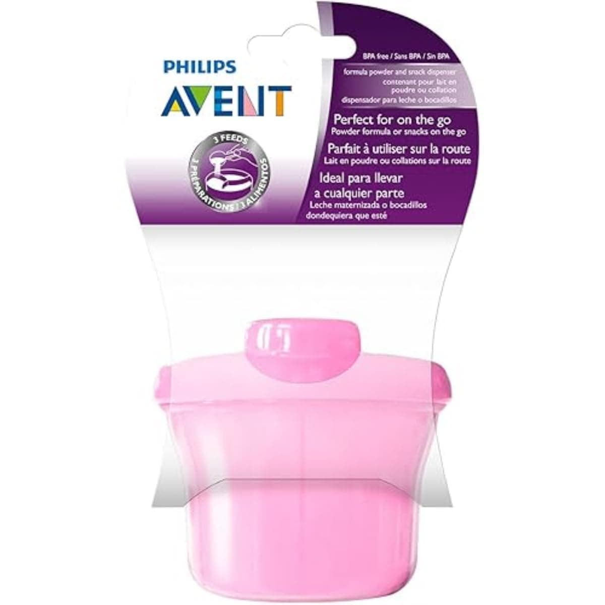 Philips Avent Milk Powder Dispenser, Pink Color