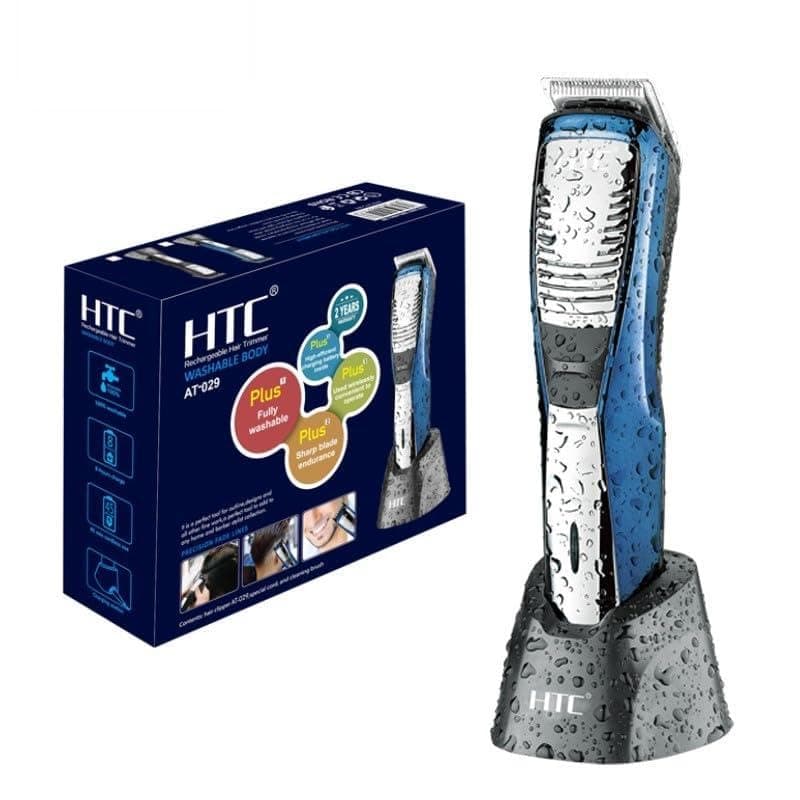 HTC AT-029 Cordless Rechargeable Hair Trimmer, Blue