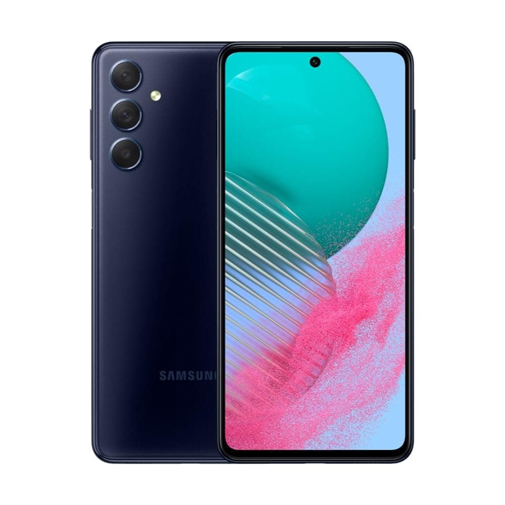 Samsung Galaxy M54 Dual-SIM 128GB ROM + 8GB (Only GSM | No CDMA) Factory Unlocked 5G Smartphone (Dark Blue) - International Version
