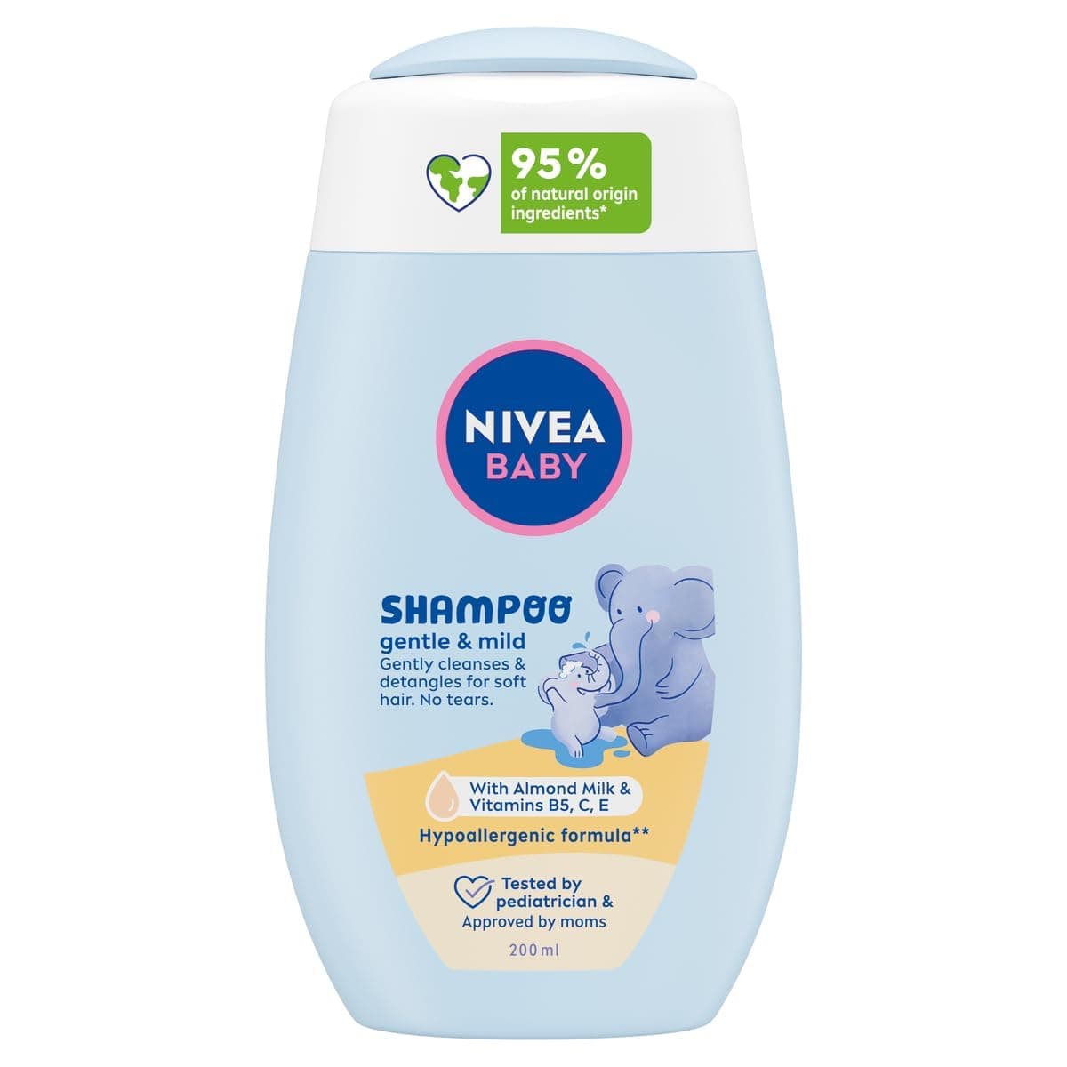 NIVEA Baby Bath Shampoo, Pure & Mild Camomile Extract, 200ml