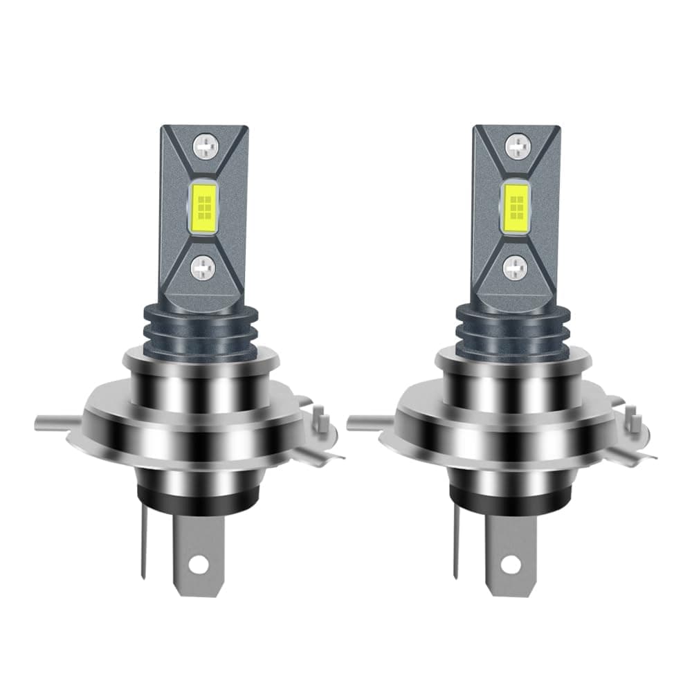 F2 H4 HB2 9003 8000K 8000LM Car LED Fog Lights, Replace Halogen Bulbs, 3570 CSP-Chips 80W Lamps, Bright IP68 Waterproof Vehicle Lamp Accessories Exterior Automotive (2 Pcs, Ice Blue, H4/HB2/9003)
