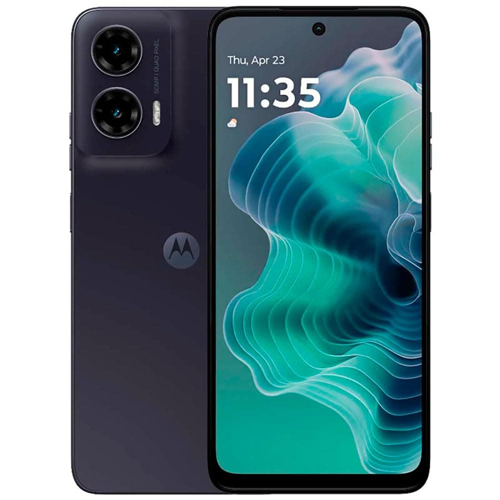 Motorola Moto G35 Dual-SIM 128GB ROM + 4GB RAM (GSM Only | No CDMA) Factory Unlocked 5G Smartphone (Midnight Black) - International Version