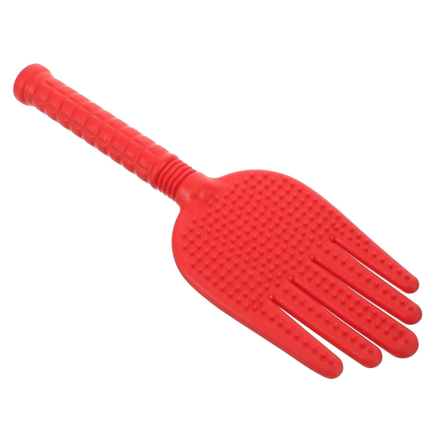 Silicone Massage Pad with Five Fingers Lightweight Knock Stick Massager for Back and Shoulders Muscle Relaxation Therapy Tool for Body and Legs Wellness Device for Women