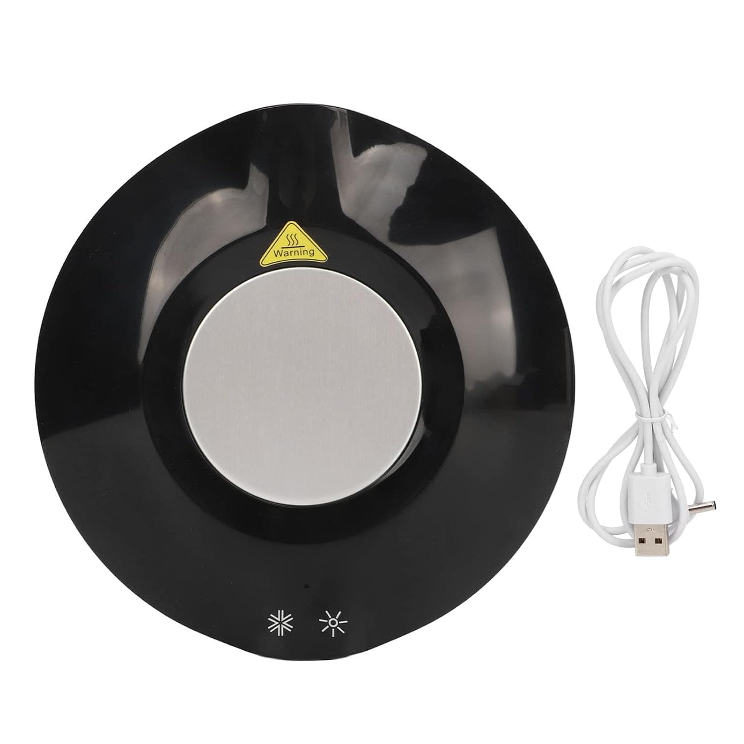 GLOGLOW Cooler USB Electric Heating Cooling Mat Maximum 65°C for Ceramic Stainless Steel Cups Milk Bottles with -Proof ABS Shell