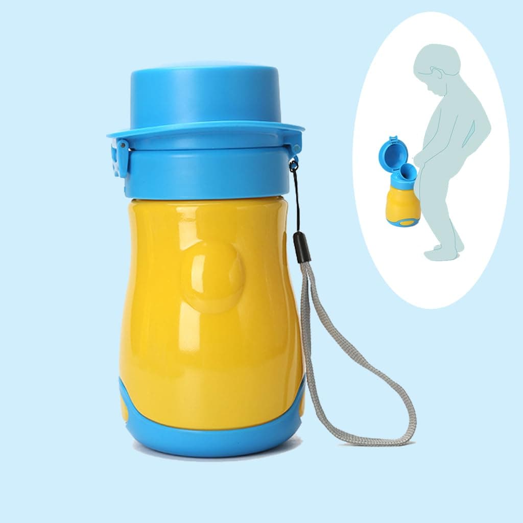 Portable Urinal for Kids Boys, Upgraded Leak-Proof Emergency Pee Bottle, Travel Toilet Potty Cup for Toddler, Car Road Trip Camping Night Urinal