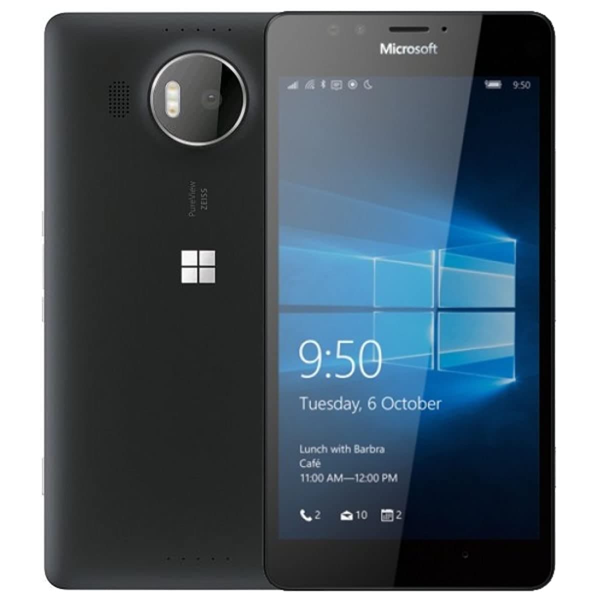 Microsoft Lumia 950 Xl Dual Sim 32Gb Factory Unlocked 4G Lte Smartphone International Version With No Warranty Black