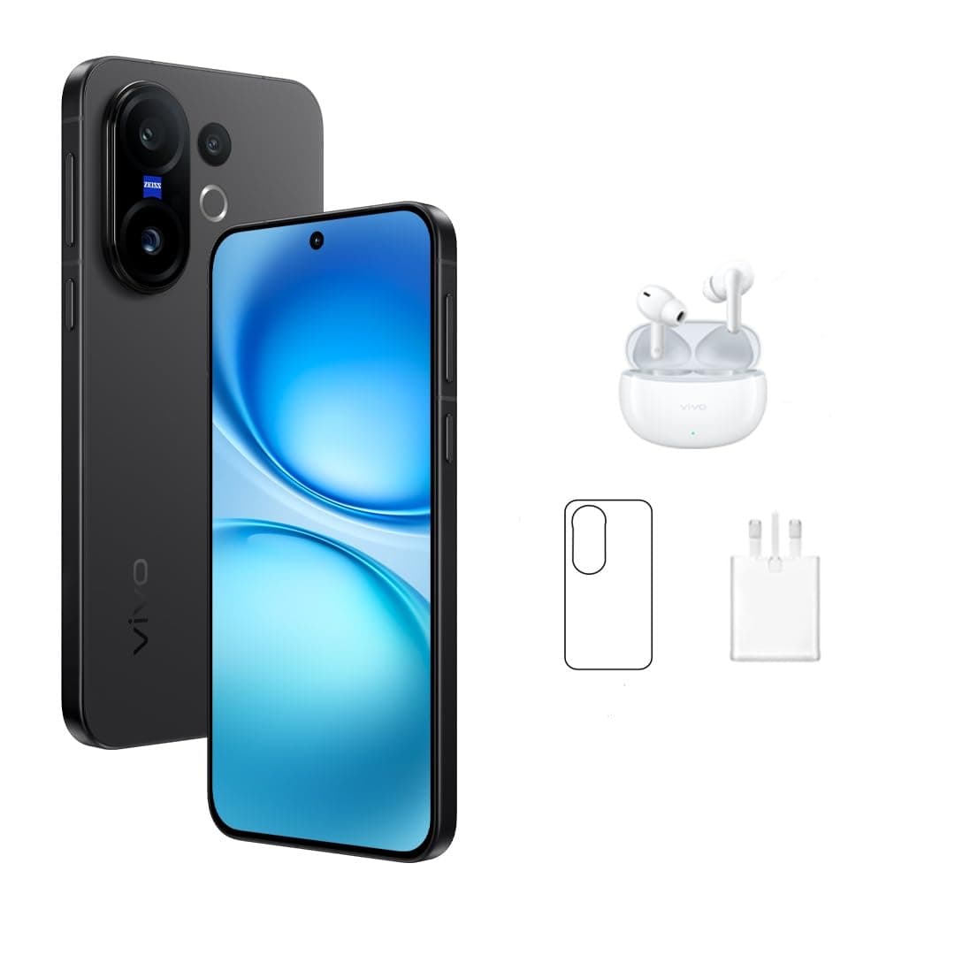 vivo X200 FE 5G Black |12GB RAM, 512GB| AMOLED 120Hz Display | 50MP ZEISS Camera | 6500 mAh Battery | MediaTek Dimensity 9300 | 455 Days Screen Replace,24 Months Warranty