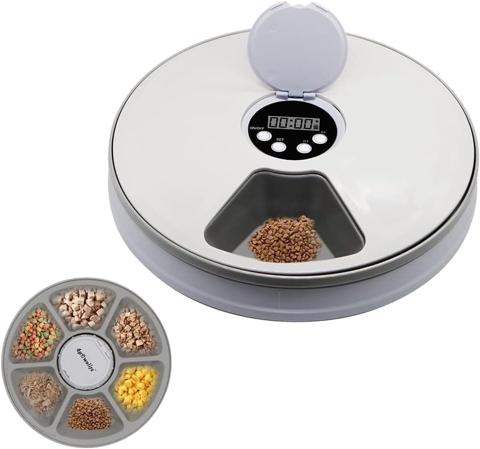 Bolivia's Cats Wet Food Dispenser, Programmable Automatic Feeder with Digital Timer, Ice Pack, Sealed Container, Voice Recorder, Smart Pet Feeder for Multiple Meals, Perfect for Cats and Small Dogs