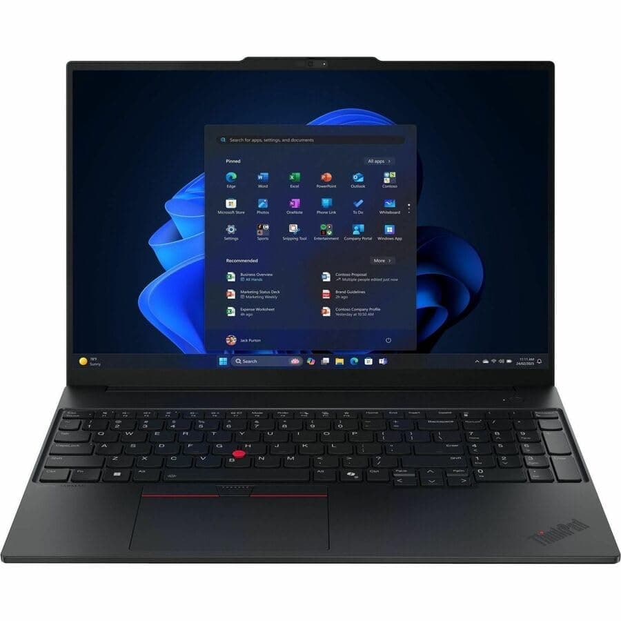 Lenovo ThinkPad E16 Gen 3 21ST0008US 16" Touchscreen Notebook - WUXGA - AMD Ryzen 7 250-16 GB - 512 GB SSD - English Keyboard - Black