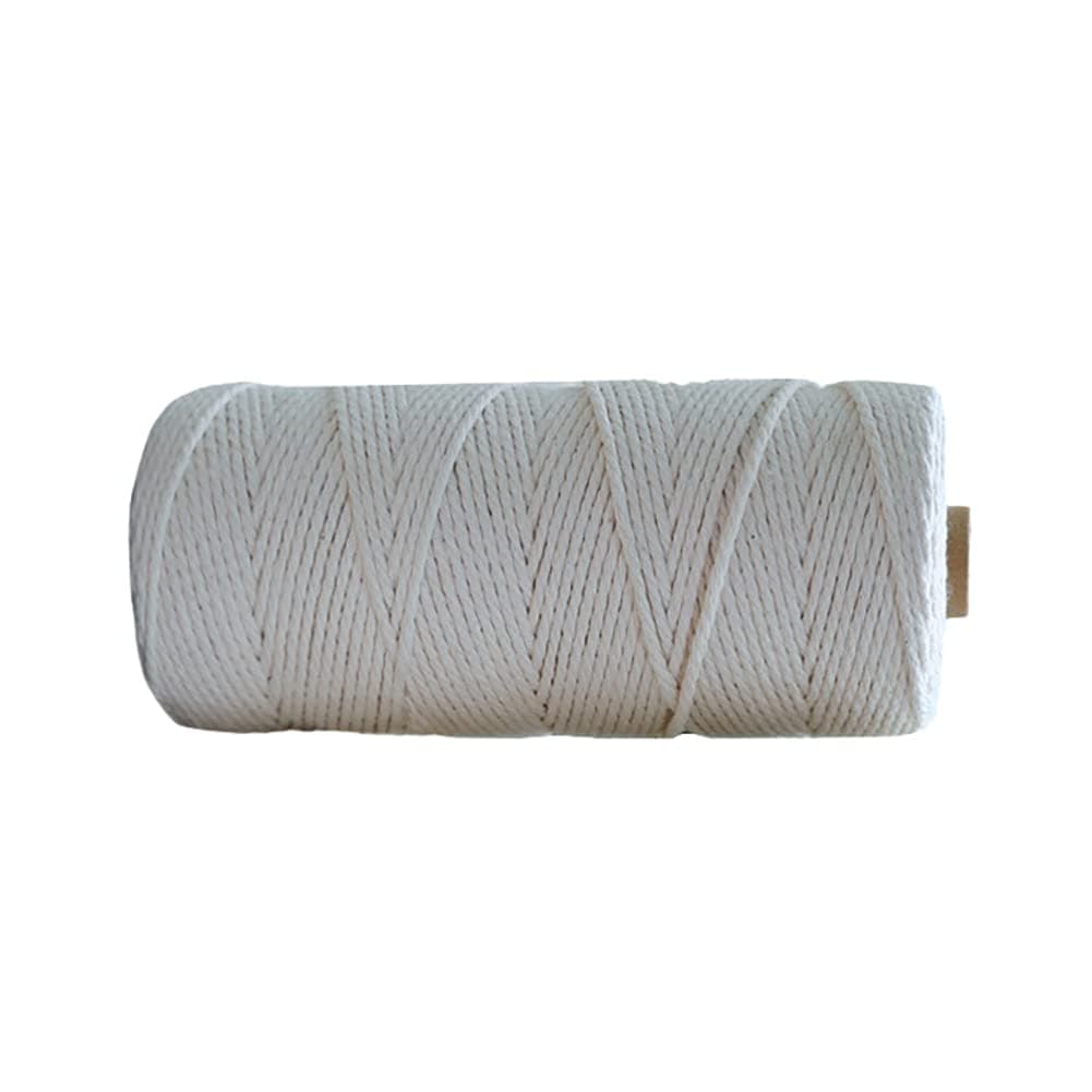 200M White Cotton String Bakers Twine Butchers Cooking Cord Tag Thread Gift Wrapping String for DIY Crafts Baking