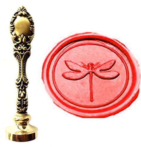 Dragonfly Wax Seal Stamp Luxury Bronze Metal Peacock Decorative Wedding Invitation Christmas Card Gift Wrapping Package Sealing Wax Stamp Stationary Envelope Wax Seal Sealing Stamp Set