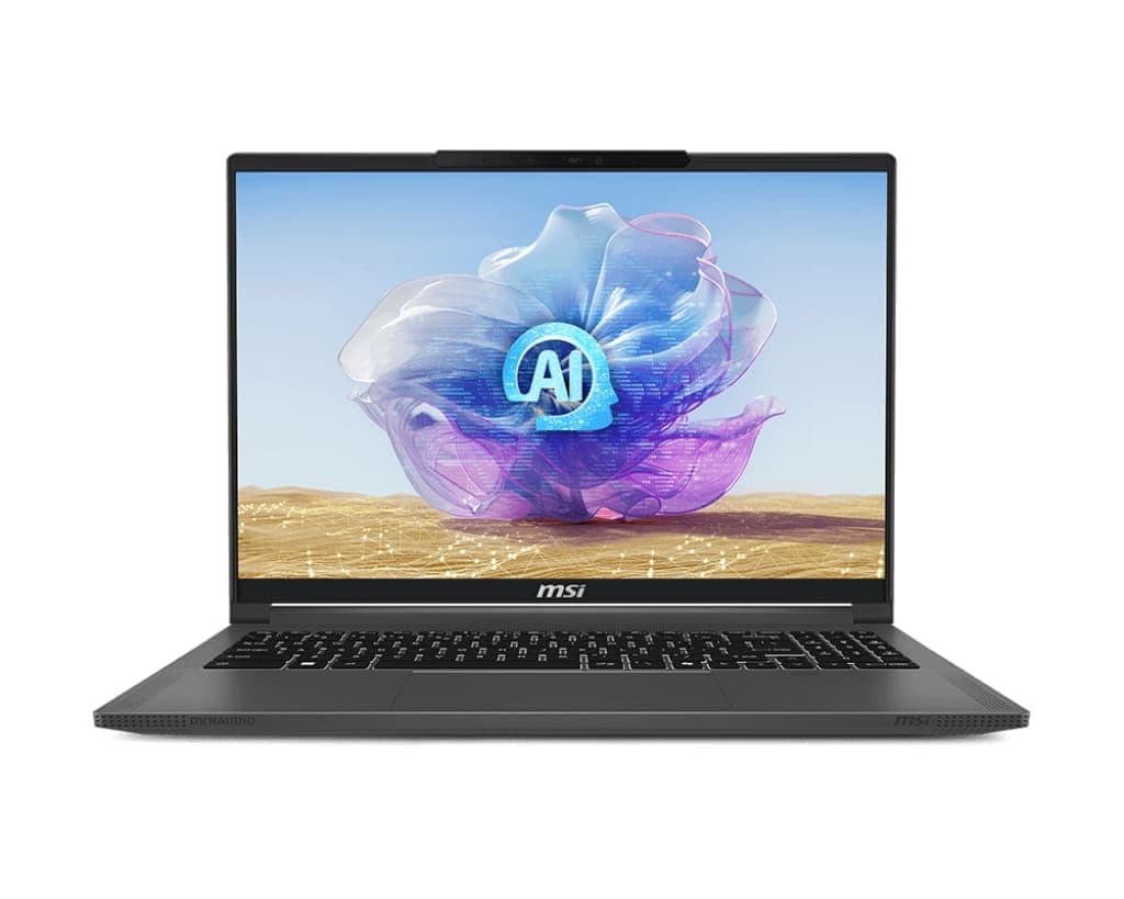 MSI Creator 16 AI Studio A1V Laptop (2024) | 16" 2560x1600 QHD+ | Core Ultra 9-185H - 1TB SSD Hard Drive - 64GB RAM - Nvidia GeForce RTX 4080 | 16 cores @ 5.1 GHz - 12GB GDDR6X Win 11 Pro Black